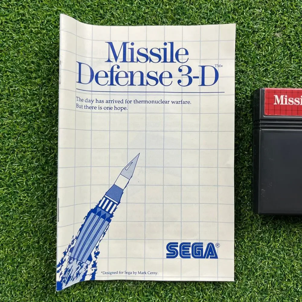 Missile Defense 3-D Sega Master System Game 1987